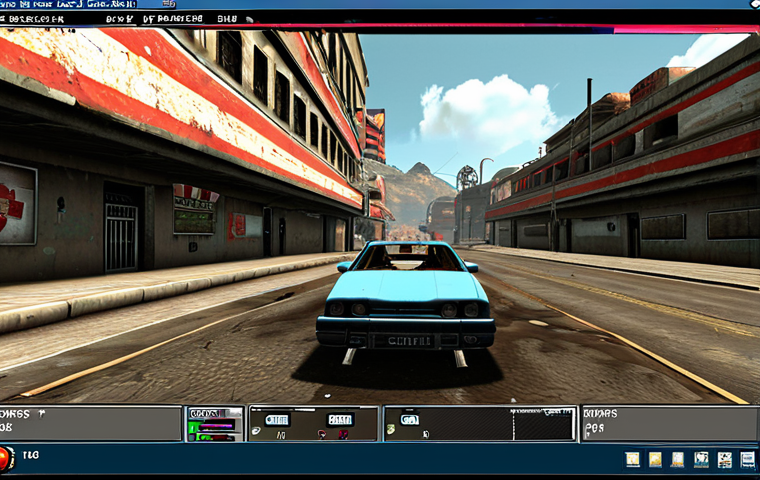 **Problematic Graphics Card:** A visually distorted image of a video game scene with glitches and artifacts, representing a malfunctioning graphics card. Error messages related to display drivers are visible in the background.